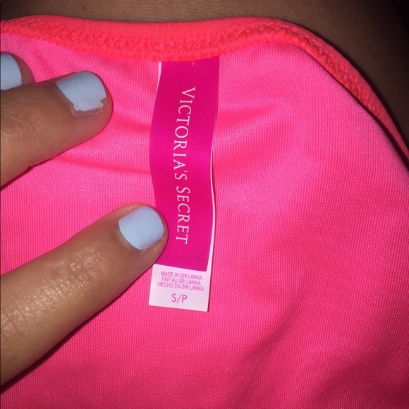 VIC SECRET neon coral bikini bottoms - Picture 3 of 3